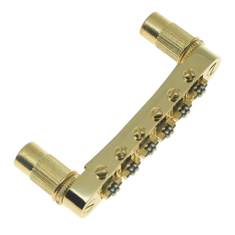 KAISH Gold Guitar Roller Saddle Bridge Tune-O-Matic Bridge For Epi Les Paul,SG,Dot,Bigsby Guitar with M8 Threaded Posts - Image 5